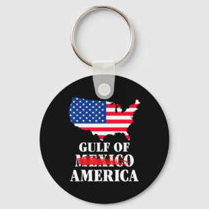 Retro Welcome To America's Gulf Funny Trump Mexico Key Ring