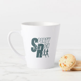 Retro Wellness Club Sporty Fashion   Latte Mug