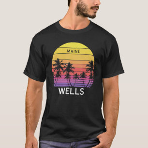 Retro Wells Beach Surf Vintage Palm Venice 70s T-Shirt