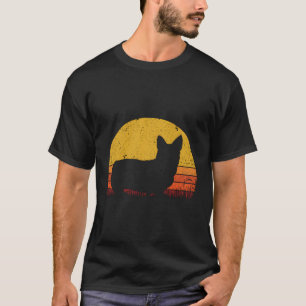 Retro Welsh Corgi Dog Mum Dog Dad Gift Vintage Cor T-Shirt