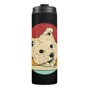 Retro West Highland Terrier  Thermal Tumbler