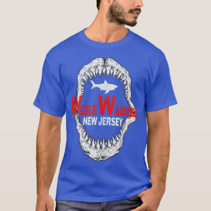 Retro West Wildwood New Jersey Vintage Shark Teeth T-Shirt
