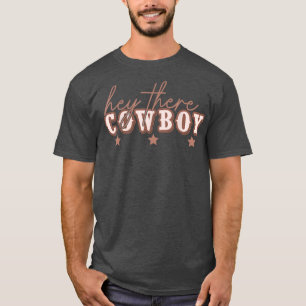 Retro Western Country Cowgirl Rodeo Girl Hey There T-Shirt