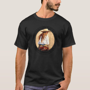 Retro Western Cowgirl Sometimes I Look Back On My T-Shirt