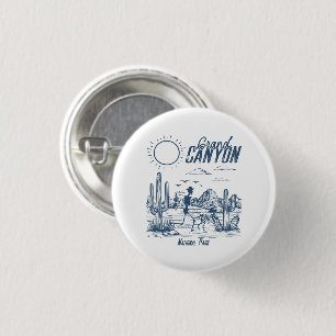 Retro Western Grand Canyon National Park Valley 3 Cm Round Badge