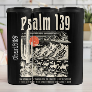 Retro Western Psalm 139 Graphic Thermal Tumbler