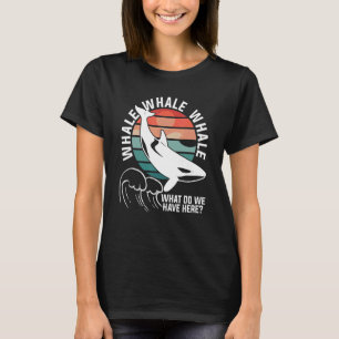 Retro Whale What Do We Have Here Sharks Marine Bio T-Shirt