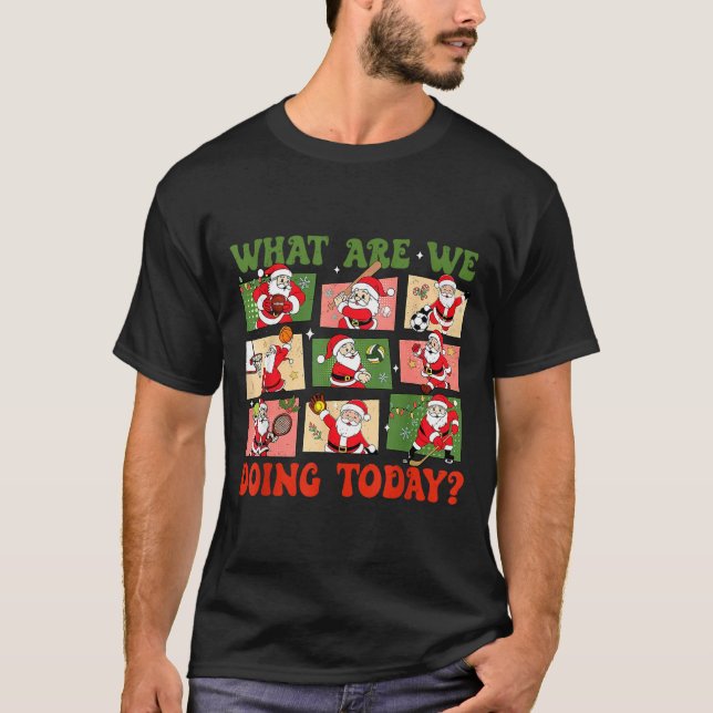Retro What Are We Doing Today Santa Pe Teacher Tea T-Shirt (Front)