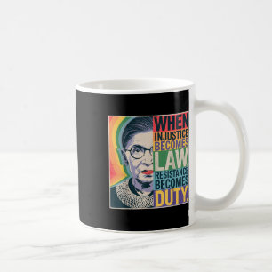 Retro When Injustice Becomes Law Resistance Become Coffee Mug