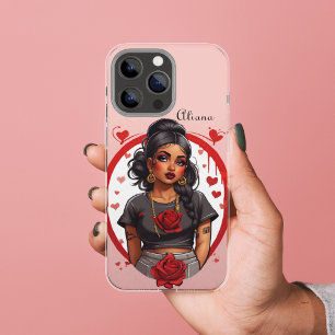 Retro Whimsical BohoVintage Inspired Art Valentine iPhone 11 Case