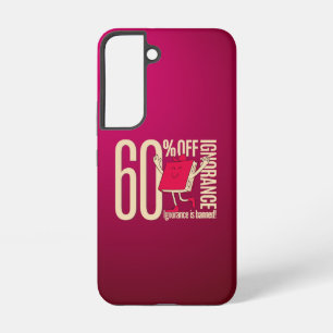 Retro Whimsical Bookish Ignorance is Banned Samsung Galaxy Case