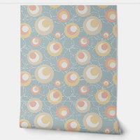 Retro Whimsy Pastel Leopard Spots and Circles