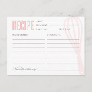RETRO WHISK RECIPE CARDS