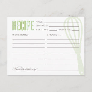 RETRO WHISK   RECIPE CARDS
