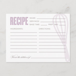RETRO WHISK   RECIPE CARDS