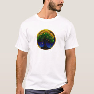 Retro Whisper Sunflower – Hand-Textured Botanical T-Shirt