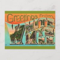 Retro White Mountains Greeting