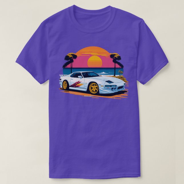 Retro white toyota supra T-Shirt (Design Front)