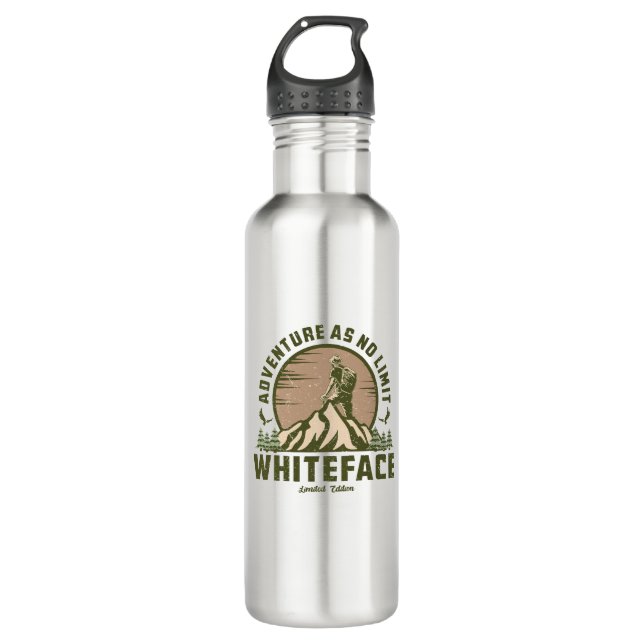 Retro Whiteface Mountain Hike  710 Ml Water Bottle (Front)