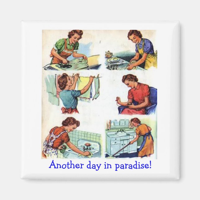 Retro Wife - Another Day in Paradise, Magnet (Front)