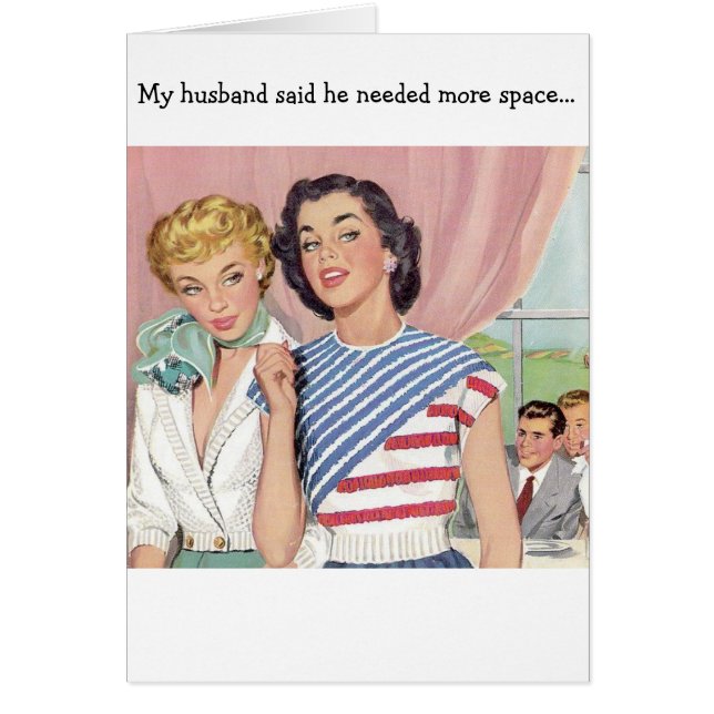 Retro Wife - Locked Husband Outside, (Front)