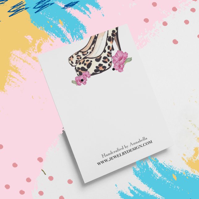 Retro Wild Print Stiletto Hibiscus Earring Holder (Creator Uploaded)