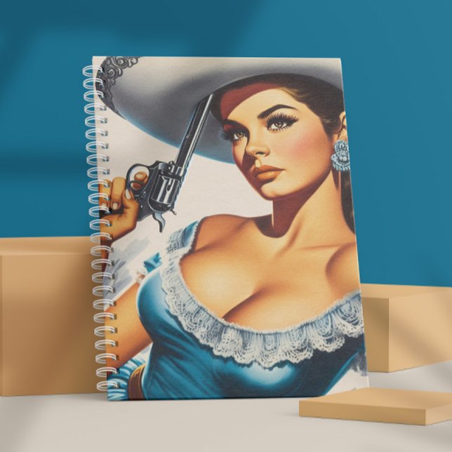 Retro Wild West Pin-up Notebook (Creator Uploaded)