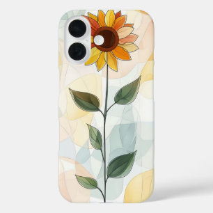 Retro Wildflower Stalk iPhone 16 Case