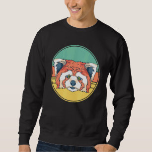 Retro Wildlife Animal Chinese Forest Red Panda Sweatshirt