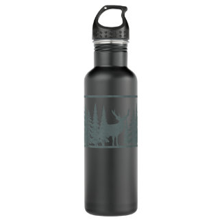 Retro Wildlife Trees Outdoors Nature Forest Vintag 710 Ml Water Bottle