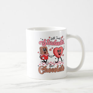 Retro Will Trade Students For Chocolate Valentine Coffee Mug