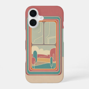 Retro Window Frame iPhone 16 Case