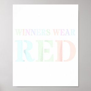 Retro Winners Wear Red Spirit Week War Game Team B Poster