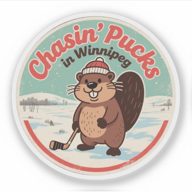 Retro Winnipeg Beaver Hockey (Front)