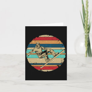 Retro Winter Sport Snowboarding Lover Snowboarder Card