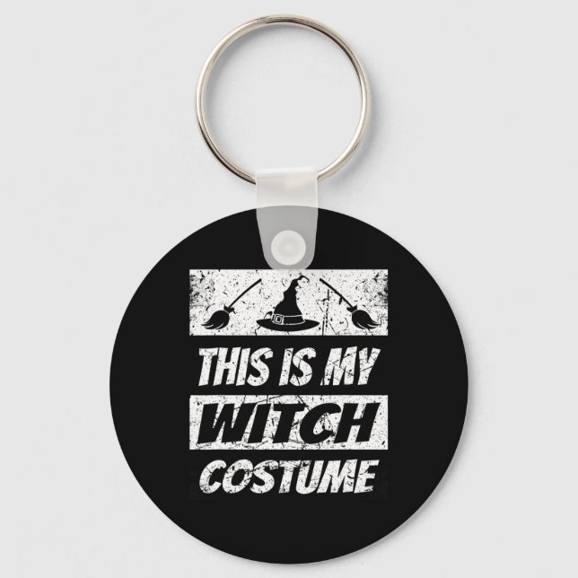 Retro Witch Halloween Matching Group Costume Spook Key Ring (Front)
