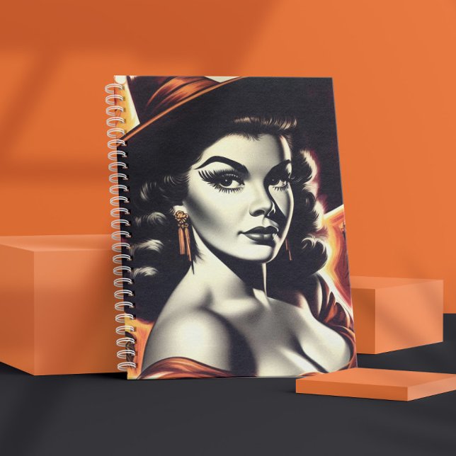 Retro Witch Pin-up Notebook (Creator Uploaded)