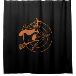 Retro Witch Shower Curtain