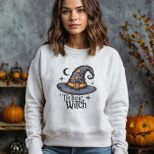 Retro Witch Typography Halloween Womens Costume
