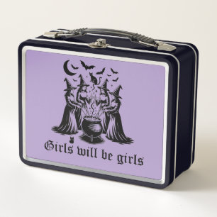 Retro Witches  Metal Lunch Box