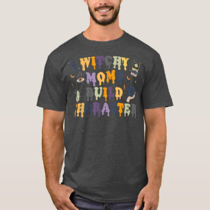 Retro Witchy Mum Build Character Halloween Mama Wi T-Shirt