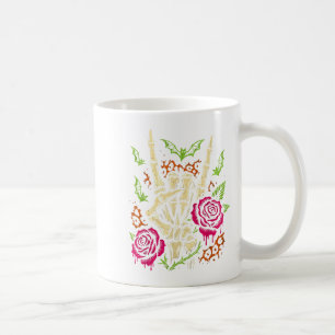 Retro Witchy Skelly Hand Halloween Soky Season Coffee Mug