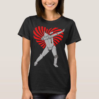 Retro Wizard Of Oz Tin Man Swirl Heart Valentine T-Shirt