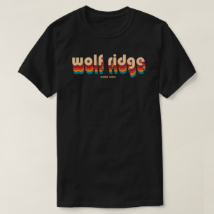 Retro Wolf Ridge Ski  T-Shirt