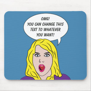 RETRO WOMAN custom mousepad