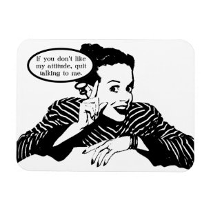 Retro Woman Humour Magnet