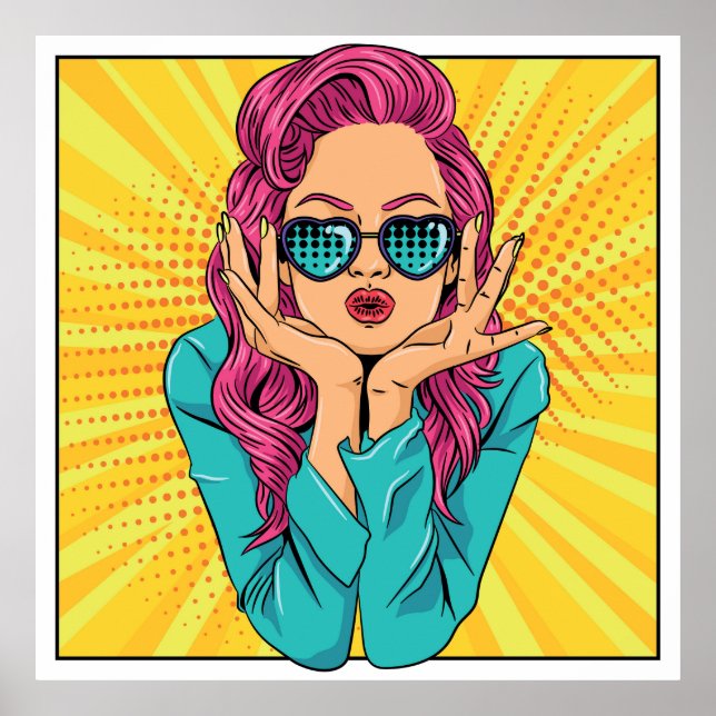 Retro woman poster (Front)