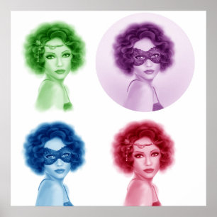 Retro womans poster