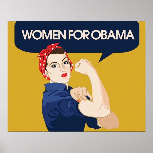 Retro Women for Obama Poster (Front)