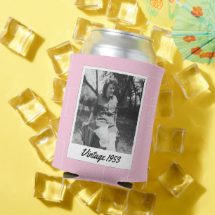 Retro Women's 70th Birthday Vintage 1953 Photo Can Cooler